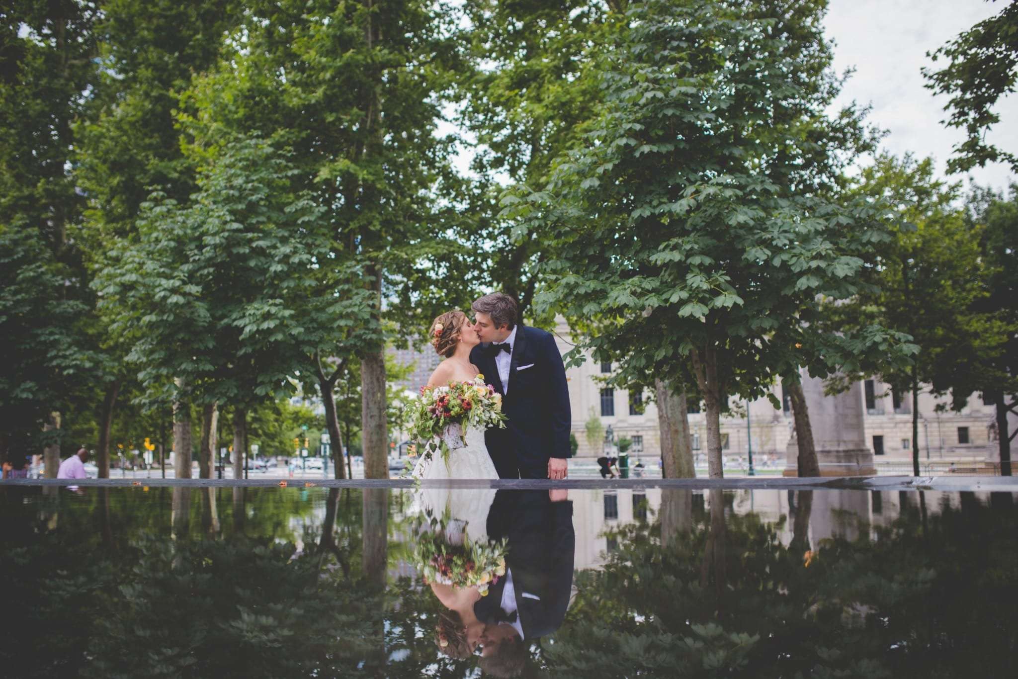 Philadelphia free library wedding photographer